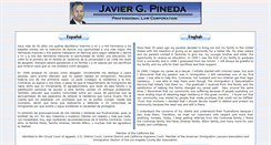 Desktop Screenshot of pinedalaw.com