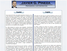 Tablet Screenshot of pinedalaw.com